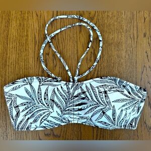 VOLCOM Leaf Me Alone Bandeau Bikini Top Size M
